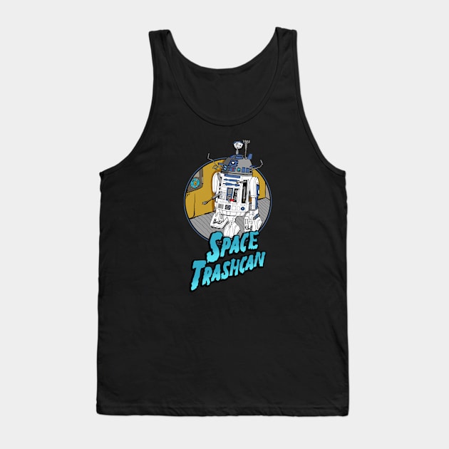 Space Trashcan! Tank Top by SkipBroTees